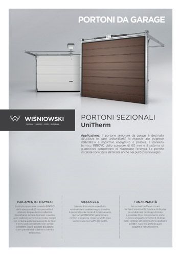 Portoni sezionali UniTherm