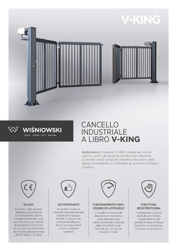 Cancello industriale a libro V-KING