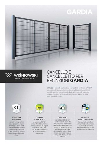 Cancello e cancelletto per recinzioni GARDIA